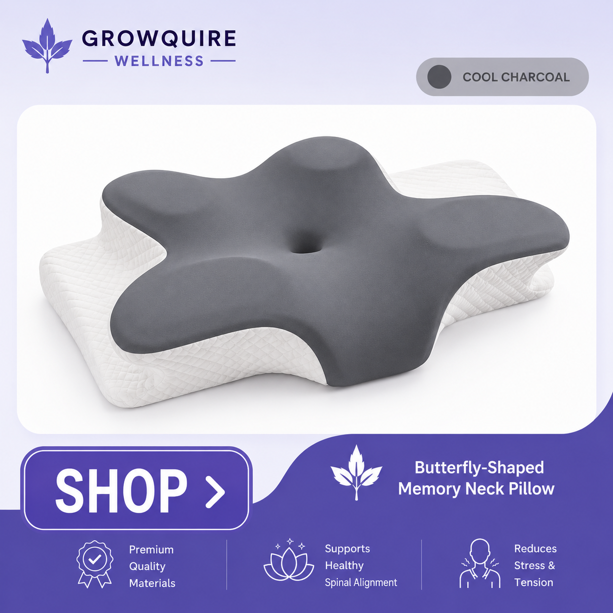 AlignRest Butterfly Pillow